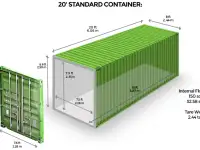 Контейнер морской 20 двадцати футовый, 20НС. Аренда. Казахстан, г. Костанай., фотография 5
