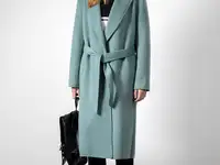 Пальто прямого силуэта с поясом vassa&co, фотография 2