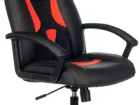 Кресло для геймеров zombie zombie 8 чёрный красный