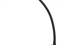 Светильник настольный трансвит веста с16 пш (vestac16-psh/bl) на гибкой стойке черный