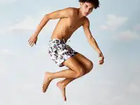 Купальные мужские шорты lacoste polaroid