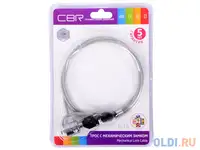 Трос для ноутбука cbr cl-10, kensington lock, на ключе, 1м, блистер,
