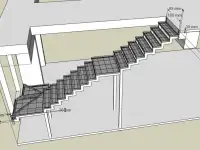 Лестницы на металлокаркасе по индивидуальному проекту, фотография 2