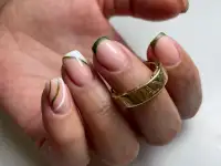 Маникюр, гелевое покрытие, наращивание, фотография 6