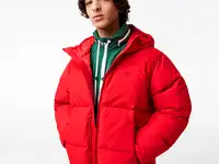 Мужская стеганая водоотталкивающая короткая куртка lacoste