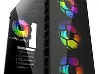 Корпус powercase mistral g4с argb, tempered glass, 4x 120mm argb fan,