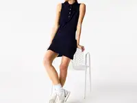 Женское платье-поло lacoste из эластичного хлопкового