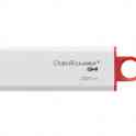 Флеш накопитель kingston datatraveler g4 32gb usb 3.0 (dtig4/32gb). белый-красный, фотография 2