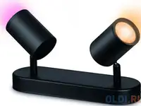 Светильник imageo wiz spots 2x5w b 22-65k rgb
