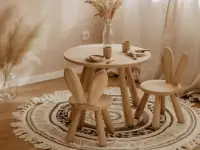 Деревянный детский стол и стул из массива бука, фотография 3