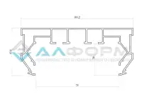 Пк 14 двухрядный карниз для штор, фотография 2