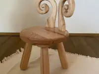 Деревянный детский стол и стул из массива бука, фотография 7