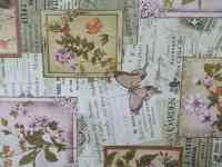 Красивая скатерть клеенка в стиле винтаж поле бабочки, качество, фотография 7