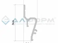 Стеновой профиль Delta теневой, фотография 2