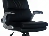 Кресло офисное brabix "fregat ex-510", рециклированная кожа, черное, 530863