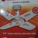 Высокоскоростной потолочный вентилятор, премиум качество Индия 61 см На потолок, фотография 2