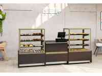 Витрина кондитерская Carboma KC70 VM 1,3-1 Light, шоколад / золото), фотография 4