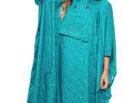 Накидка mac in a sac poncho бирюза в горошек