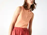 Женское поло lacoste slim fit из хлопка pique