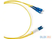 Патч-корд волоконно-оптический hyperline fc-9-lc-sc-upc-1m  (шнур) sm 9/125 (os2), lc/upc-sc/upc, du