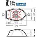Палатка нормал буран 3n желтая (уценка, истёк срок хранения, гарантия 14 дней), фотография 2