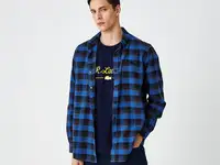 Мужская клетчатая рубашка lacoste regular fit