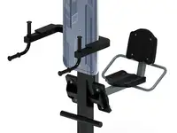 Жим ногами+брусья (серый) - уличный тренажер - ст 023-13