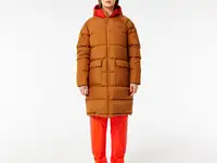 Женская стёганая  куртка lacoste с капюшоном