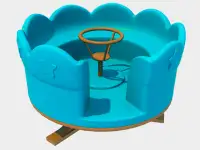 Метало-пластиковые детские игровые  городки, качели, фотография 4