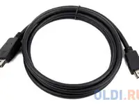 Кабель displayport 5м cablexpert cc-dp-hdmi-5m круглый черный