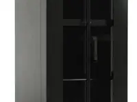 Шкаф серверный hyperline (ttb-4268-dd-ral9004) напольный 42u 600x800мм пер.дв.перфор.2ств. задн.дв.п