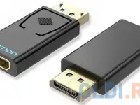 Переходник hdmi displayport vention hbkb0 черный