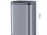Сенсорное мусорное ведро металлическое 13 литров, фотография 3