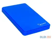 Внешний корпус 2.5" gembird ee2-u2s-40p-b, синий, usb 2.0, sata, пластик