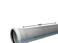 Канализационные трубы ПВХ 10010002,2 мм Deniz