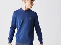 Мужской свитер lacoste crew neck из органического хлопка