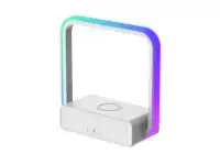 LED-светильник с RGB-подсветкой и беспроводной зарядкой, фотография 3