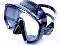 Маска подводная sargan окулятор черная (черный силикон)