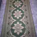 Циновка, коврик, ковер Пакистан ковровая дорожка зелен 91х170 см по японской технологии