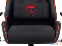 Кресло игровое zombie thunder 1 чёрный с красным