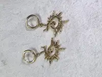 Серьги с подвеской Солнце, фотография 2