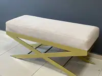 Обувница, пуф, банкетка Woodhouse на металлических ножках в стиле LOFT, фотография 5