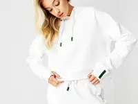 Женская толстовка lacoste loose fit с капюшоном