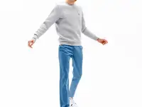 Мужские брюки lacoste casual fit из смеси хлопка и льна