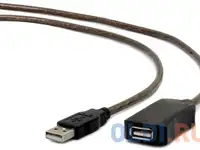 Кабель удлинитель usb 2.0 активный cablexpert, am/af, 15м, uae-01-15m