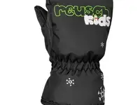 Варежки reusch 17-18 kids mitten black, фотография 5