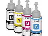 Оригинальные чернила для epson l1455 (3 цветных по 70мл + 1 черный пигмент 140 мл)