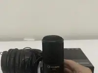 Микрофон внешняя звуковая карта студийные наушники, фотография 3