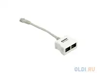 Переходник-разветвитель hyperline spl-yt4-e2-e2  rj-45 4pr.t568a/t568b 2x2pr.10base-t
