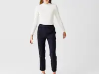 Женские легкие спортивные брюки  lacoste из драпированной саржевой ткани с эластичным поясом